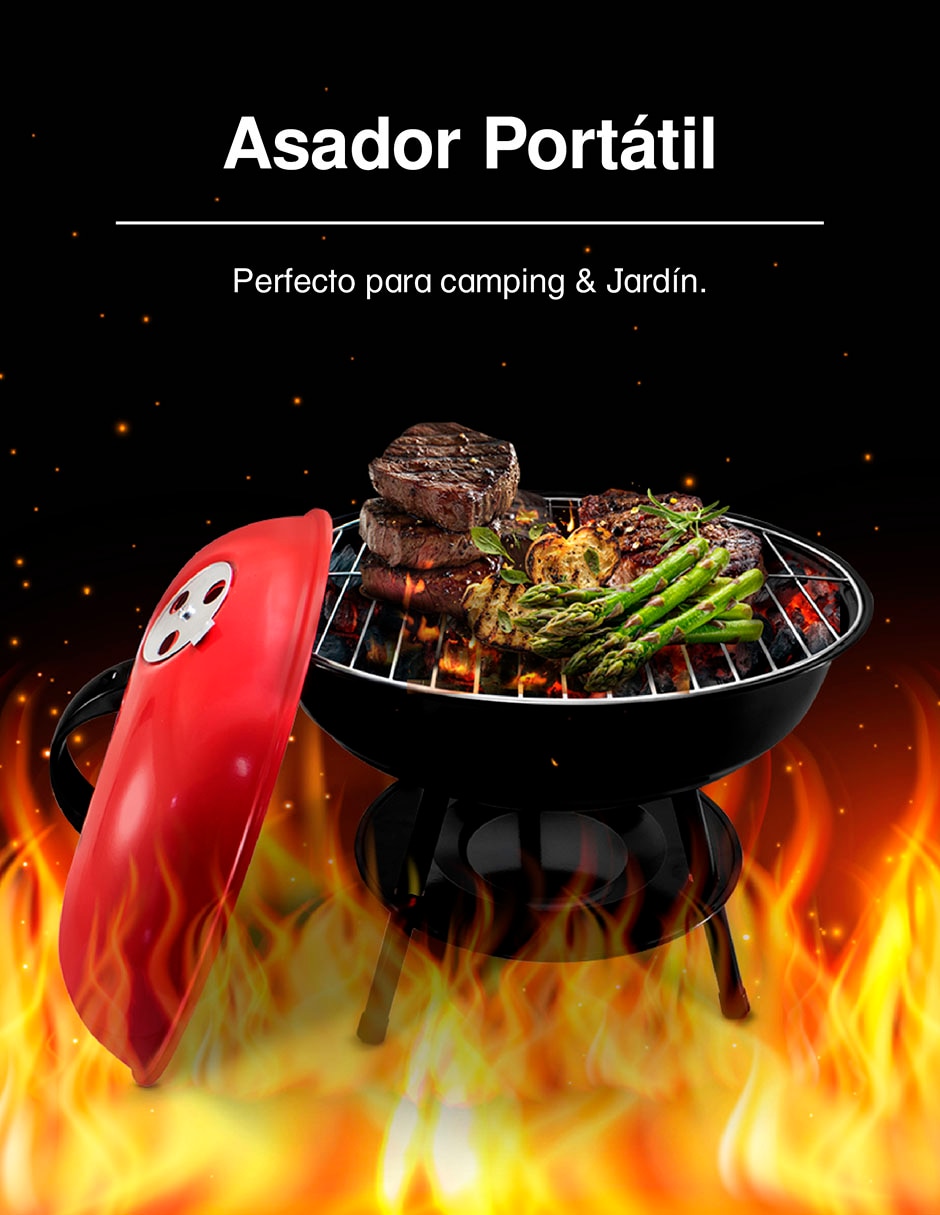 Asador carbón andromeda�inc 01084 de metal